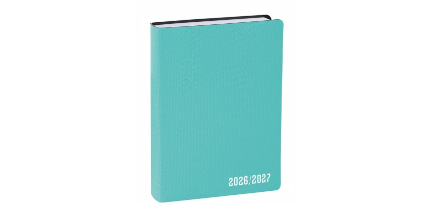Quo Vadis - Agenda année scolaire - 2026-2027 - Eurotextagenda - Journalier - Multilingue - Galaxy - Vert - 12 mois de août à juillet - 12x17 cm