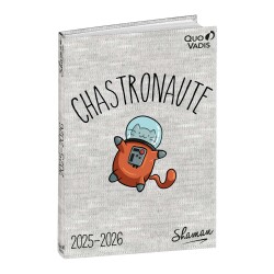 Quo Vadis - Agenda année scolaire - 2025-2026 - Eurotextagenda - Journalier - Multilingue - Shaman - 12 mois de août à juillet - 12x17 cm - par 8