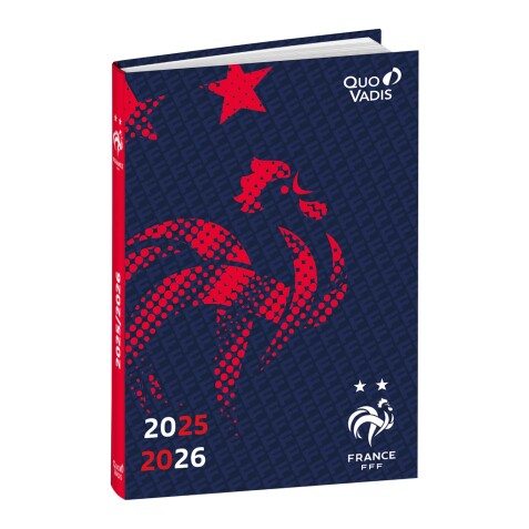 Quo Vadis - Agenda année scolaire - 2025-2026 - Eurotextagenda - Journalier - Multilingue - FFF - 12 mois de août à juillet - 12x17 cm - par 6