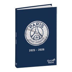 Quo Vadis - Agenda année scolaire - 2025-2026 - Eurotextagenda - Journalier - Multilingue - PSG - 12 mois de août à juillet - 12x17 cm - par 6