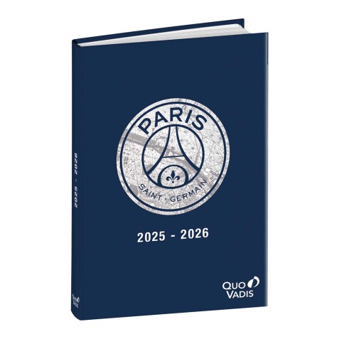 Quo Vadis - Agenda année scolaire - 2025-2026 - Eurotextagenda - Journalier - Multilingue - PSG - 12 mois de août à juillet - 12x17 cm - par 6