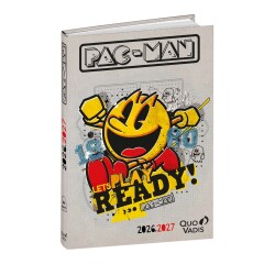 Quo Vadis - Agenda année scolaire - 2026-2027 - Eurotextagenda - Journalier - Multilingue - Pac man - Ready - 12 mois de août à juillet - 12x17 cm