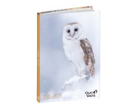 Quo Vadis - Agenda année scolaire - 2026-2027 - Eurotextagenda - Journalier - Multilingue - Mes potes à pattes sauvages - Chouette - 12 mois de août à juillet - 12x17 cm