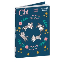 Quo Vadis - Agenda année scolaire - 2026-2027 - Eurotextagenda - Journalier - Multilingue - Chi - liberty - 12 mois de août à juillet - 12x17 cm