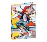 Quo Vadis - Agenda année scolaire - 2026-2027 - Eurotextagenda - Journalier - Multilingue - Graffiti - Breakdance - 12 mois de août à juillet - 12x17 cm