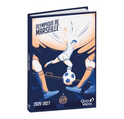 Quo Vadis - Agenda année scolaire - 2026-2027 - Eurotextagenda - Journalier - Multilingue - Olympique de Marseille - Joueur - 12 mois de août à juillet - 12x17 cm