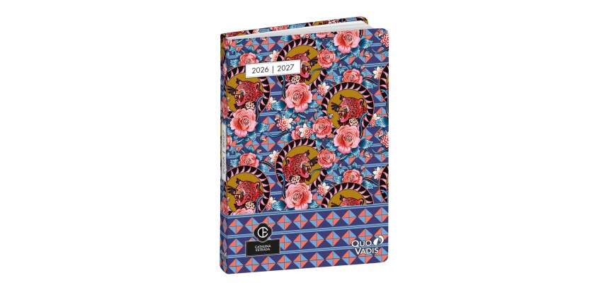 Quo Vadis - Agenda année scolaire - 2026-2027 - Eurotextagenda - Journalier - Multilingue - Catalina Estrada - Tigre - 12 mois de août à juillet - 12x17 cm