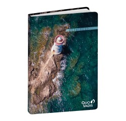 Quo Vadis - Agenda année scolaire - 2026-2027 - Eurotextagenda Recyclé - Journalier - Multilingue - Respire - Phare - 12 mois de août à juillet - 12x17 cm