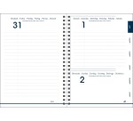Quo Vadis - Agenda année scolaire - Spiralé - 2026-2027 - Eurotextagenda S - Journalier - Multilingue - Egeo - liberty - 12 mois de août à juillet - 12x17 cm
