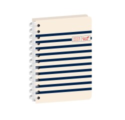 Quo Vadis - Agenda année scolaire - Spiralé - 2026-2027 - Eurotextagenda S - Journalier - Multilingue - Egeo - Marinière - 12 mois de août à juillet - 12x17 cm