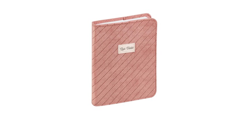 Quo Vadis - Agenda année scolaire - 2026-2027 - Eurotextagenda - Journalier - Multilingue - Colette - Rose clair - 12 mois de août à juillet - 12x17 cm