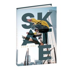 Quo Vadis - Agenda année scolaire - 2026-2027 - Eurotextagenda - Journalier - Multilingue - One Way - Skate - 12 mois de août à juillet - 12x17 cm