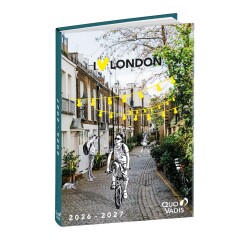 Quo Vadis - Agenda année scolaire - 2026-2027 - Eurotextagenda - Journalier - Multilingue - Cities - London - 12 mois de août à juillet - 12x17 cm