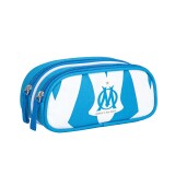 Quo Vadis - Trousse scolaire - Rectangle - Olympique de Marseille - Toile (polyester) - 2 compartiment(s) -  par 8