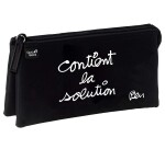 Quo Vadis - Trousse scolaire - Rectangle - Ben - 22,5x11x6 cm - Toile (polyester) - 3 compartiment(s) -  par 8