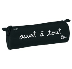 Quo Vadis - Trousse scolaire - Ronde - Ben - 23x8x8 cm - Toile (polyester) - 1 compartiment(s) -  par 8