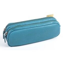 Quo Vadis - Trousse - Rectangle - Goya - - 21x6x7 cm - Cuir pleine fleur de vachette - 1 compartiment(s) -  par 6