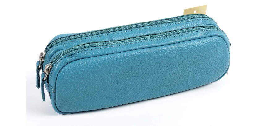 Quo Vadis - Trousse - Rectangle - Goya - - 21x6x7 cm - Cuir pleine fleur de vachette - 1 compartiment(s) -  par 6