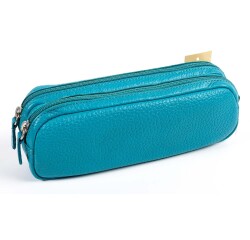 Quo Vadis - Trousse - Rectangle - Goya - 21x6x7 cm Cuir pleine fleur de vachette - 1 compartiment(s) - par 6