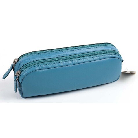 Quo Vadis - Trousse - Rectangle - Satiny - 21x6x7 cm - Cuir pleine fleur de vachette - 1 compartiment(s) -  par 6