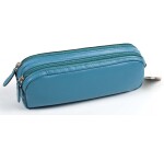 Quo Vadis - Trousse - Rectangle - Satiny - 21x6x7 cm - Cuir pleine fleur de vachette - 1 compartiment(s) -  par 6
