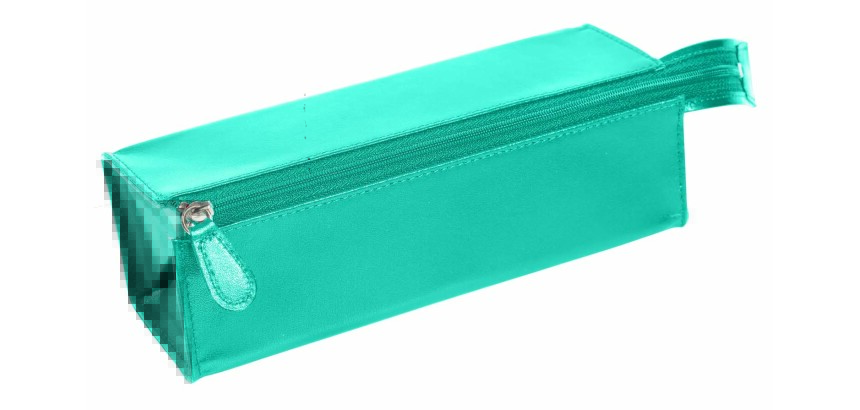 Quo Vadis - Trousse - Losange - Satiny - 21x6x6 cm - Cuir pleine fleur de vachette - 1 compartiment(s) -  par 12