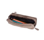 Trousse Quo Vadis velours en cuir - assorties