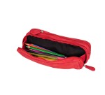 Quo Vadis - Trousse - Rectangle - Velours - 21x6x7 cm - Cuir de vachette suédé - 1 compartiment(s) -  par 6