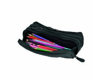 Quo Vadis - Trousse - Rectangle - Velours - 22x9x6 cm - Cuir de vachette suédé - 1 compartiment(s) -  par 6