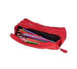 Trousse Quo Vadis velours en cuir - assorties