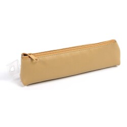 Quo Vadis - Trousse - Trapèze - Merinos - Marron - 18x3,5x5 cm - Cuir pleine fleur de porc - 1 compartiment(s) -  par 12