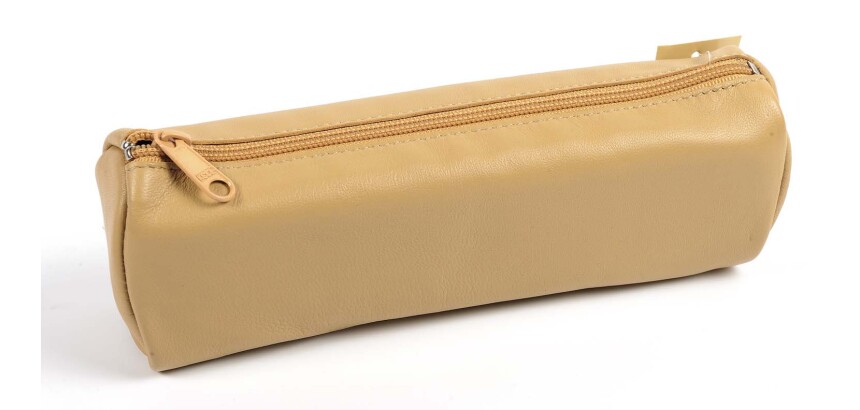 Quo Vadis - Trousse - Trapèze - Merinos - 22x06x8,5 cm - Cuir pleine fleur de porc - 1 compartiment - par 12