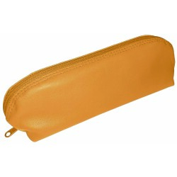 Quo Vadis - Trousse - Triangle - Merinos  - 21x6,5x6,5 cm - Cuir pleine fleur de porc - 1 compartiment - par 12