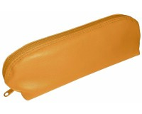 Quo Vadis - Trousse - Triangle - Merinos - Marron - 21x6,5x6,5 cm Cuir pleine fleur de porc - 1 compartiment(s) - par 12