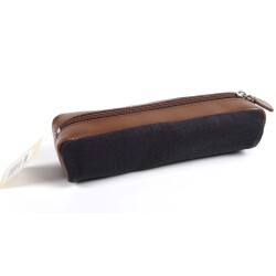 Quo Vadis - Trousse - Rectangle - S1829 - Marron - 20x6x4,5 cm - Cuir pleine fleur de vachette - 1 compartiment(s)