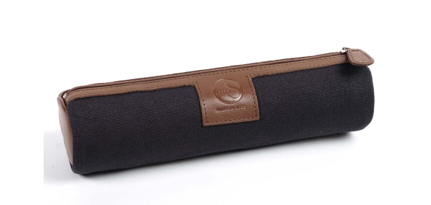 Quo Vadis - Trousse - Ronde - S1829 - 22x6 cm - Cuir pleine fleur de vachette - 1 compartiment(s)