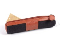 Quo Vadis - Trousse - Ronde - S1829 - Orange - 17x3,5 cm - Cuir pleine fleur de vachette - 1 compartiment(s)