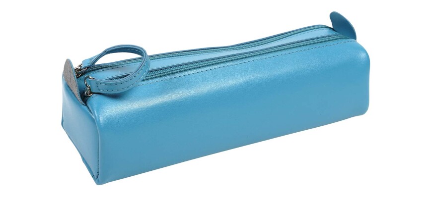 Quo Vadis - Trousse - Rectangle - Satiny - 22x7x5 cm - Cuir pleine fleur de vachette - 1 compartiment(s) -  par 6