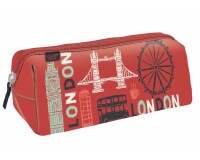 Quo Vadis - Trousse scolaire - Triangle - Cities - London - 23x8x8 cm Toile (polyester) - 1 compartiment(s)