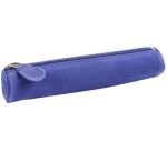 Quo Vadis - Trousse - Ronde - Velours - 17x3,5 cm Cuir de vachette suédé - 1 compartiment(s)