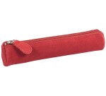 Quo Vadis - Trousse - Ronde - Velours - 17x3,5 cm Cuir de vachette suédé - 1 compartiment(s)