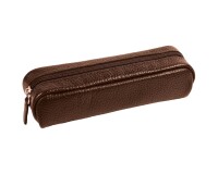Quo Vadis - Trousse - Rectangle - Goya - Marron - 20x6x4,5 cm Cuir pleine fleur de vachette - 1 compartiment(s)