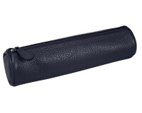 Quo Vadis - Trousse - Ronde - Goya - Bleu marine - 22x6 cm Cuir pleine fleur de vachette - 1 compartiment(s)