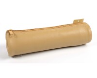 Quo Vadis - Trousse - Ronde - Merinos - Marron - 22x6 cm Cuir pleine fleur de porc - 1 compartiment(s)