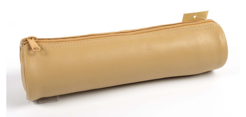 Quo Vadis - Trousse - Ronde - Merinos - 22x6 cm Cuir pleine fleur de porc - 1 compartiment(s)