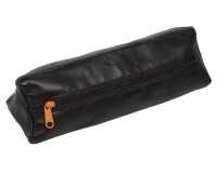 Quo Vadis - Trousse - Triangle - Merinos - Noir - 22x7x7 cm Cuir pleine fleur de porc - 3 compartiment(s)