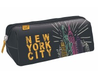 Quo Vadis - Trousse scolaire - Triangle - Cities - 23x8x8 cm - Toile (polyester) - 1 compartiment(s) -  par 8