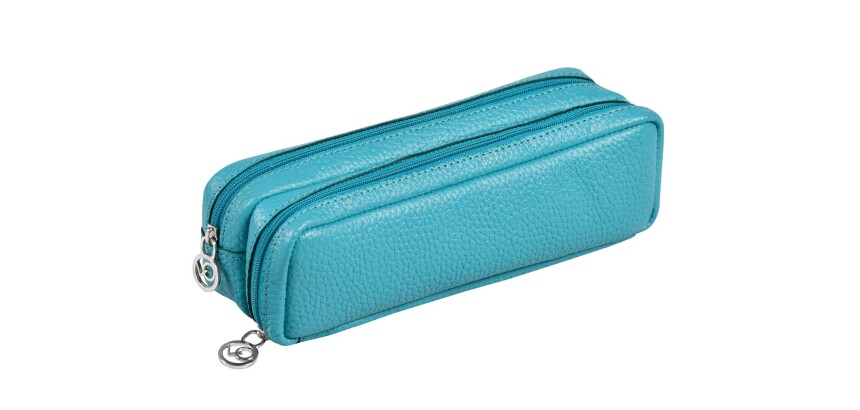 Quo Vadis - Trousse - Rectangle - Goya - 21x6x7 cm Cuir pleine fleur de vachette - 1 compartiment(s) - par 6
