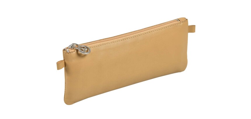 Quo Vadis - Trousse - Plate - Merinos - 20,5x7 cm - Cuir pleine fleur de porc - 1 compartiment(s) -  par 12