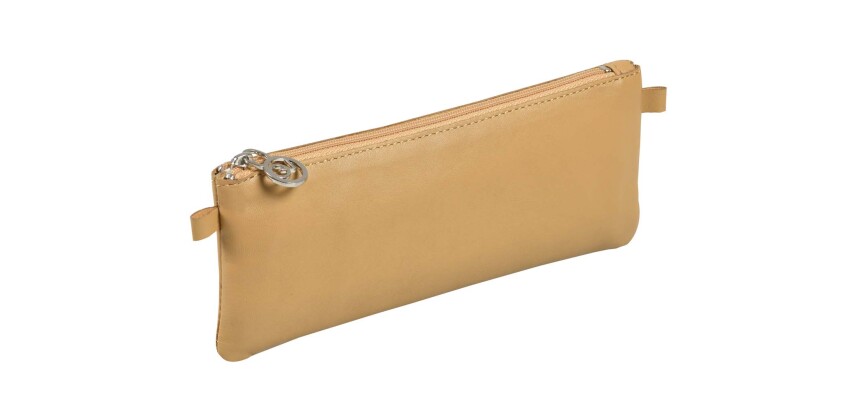 Quo Vadis - Trousse - Plate - Merinos - 20,5x7 cm Cuir pleine fleur de porc - 1 compartiment(s) - par 12